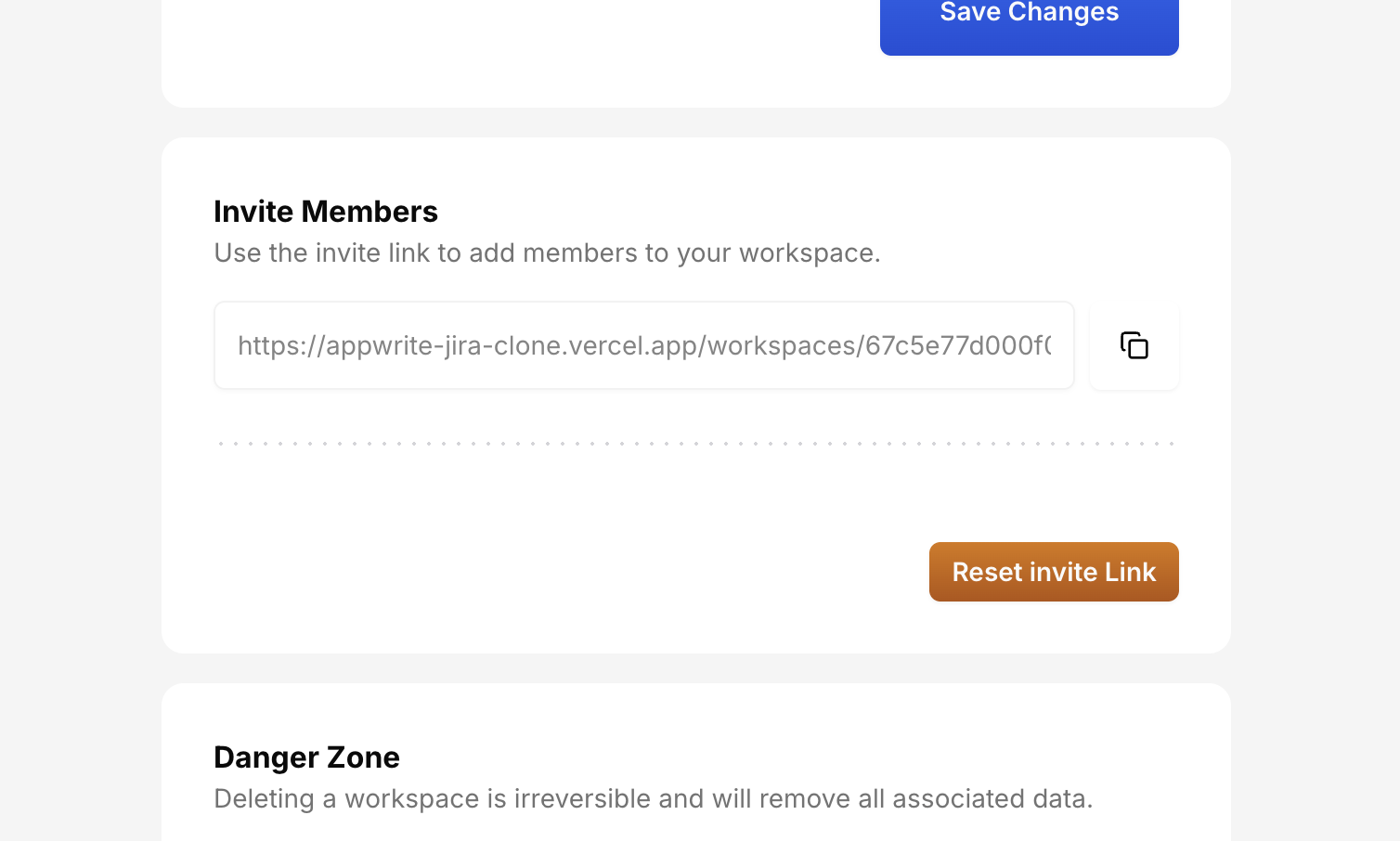 Members Invitation Link